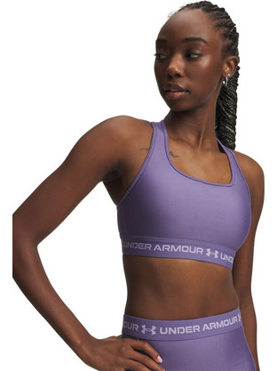Under Armour Crossback Mid Bra Αθλητικό Μπουστάκι με Μέτρια Στήριξη & Αφαιρούμενη Ενίσχυση Μωβ 1361034-520