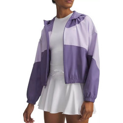 Under Armour Rival Woven Αθλητικό Γυναικείο Μπουφάν Softshell Κοντό Αδιάβροχο Αντιανεμικό Λιλά 1389631-520