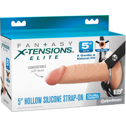 Pipedream Fantasy X-tensions Elite 5" Hollow Harness Strap On με Dildo 12.7cm Flesh