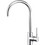Sanitec Doppio Chrome Μπαταρία Κουζίνας Πάγκου Διπλής Παροχής Ανάμεικτη Inox