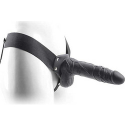 Toyz4lovers Real Rapture Harness Strap On με Dildo with Balls 20.5cm & Δόνηση Μαύρο