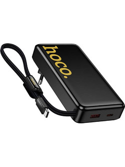 Hoco Q45 Worrier Power Bank 10000mAh 22.5W με Θύρα USB-A & Θύρα USB-C Quick Charge 3.0 & Power Delivery Black