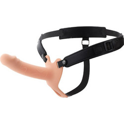 Hidden Desire Inferno Hollow Harness Strap On με Dildo Flesh