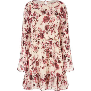 Guess Ilenia Mini Φόρεμα για Γάμο / Βάπτιση Floral Ροζ W6RK37WJ712-GU0 Guess Ilenia Mini Φόρεμα για Γάμο / Βάπτιση Floral Ροζ W6RK37WJ712-GU0