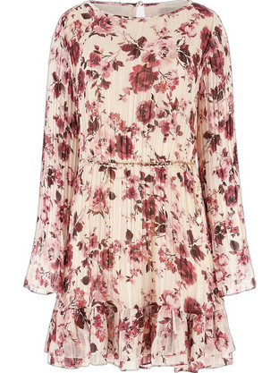Guess Ilenia Mini Φόρεμα για Γάμο / Βάπτιση Floral Ροζ W6RK37WJ712-GU0