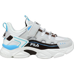 Fila Memory Spinel 3 Παιδικά Sneakers Γκρι Γαλάζια Μαύρα 3YF33002-137