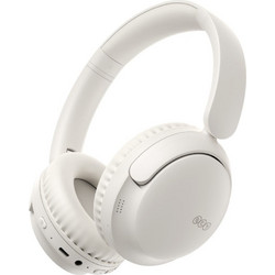 QCY H2S Lite Ενσύρματα & Ασύρματα Bluetooth Ακουστικά Over Ear με Noise Cancelling Λευκά