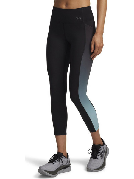 Under Armour Γυναικείο Κολάν 7/8 Ψηλόμεσο Μαύρο Τιρκουάζ 6009495-001