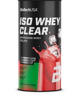 Biotech USA ISO Whey Clear Watermelon Πρωτεΐνη Ορού Γάλακτος Γράμμωσης Χωρίς Λακτόζη & Γλουτένη 400gr