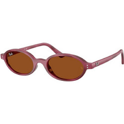 Ray-Ban RB4472 685773 Γυναικεία Γυαλιά Ηλίου Οβάλ Κοκάλινα Μωβ με Καφέ Φακό