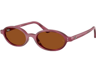 Ray-Ban RB4472 685773 Γυναικεία Γυαλιά Ηλίου Οβάλ Κοκάλινα Μωβ με Καφέ Φακό