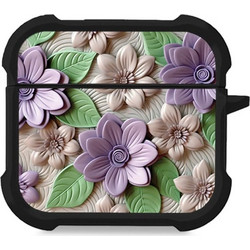 Sonique 3D Flower Series Θήκη Σιλικόνης για Apple AirPods 4 Βιολετί