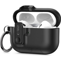 Tech-Protect Slim Hook Θήκη PC με Γάντζο για Apple AirPods Pro 3 Μαύρη