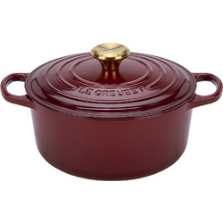 Le Creuset Signature Brater rund rot Μαντεμένια Κατσαρόλα Εμαγιέ 24cm