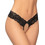 Milena By Paris Γυναικείο Sexy String Αυτοκινήτου με Δαντέλα Μαύρο 1591