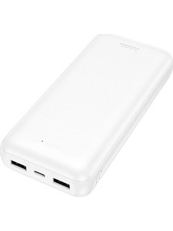 Hoco J153A Power Bank 20000mAh με 2 Θύρες USB-A & Θύρα USB-C White