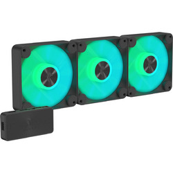 APNX FP1 Case Fan 120mm ARGB με Σύνδεση 3-Pin 4-Pin PWM 3τμχ Black