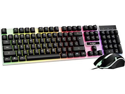 KLGO JP-2 Σετ Gaming Πληκτρολόγιο RGB Black