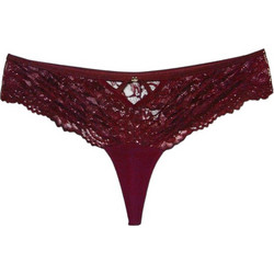 Cottonhill Γυναικείο Sexy String με Δαντέλα Μπορντό CH4534