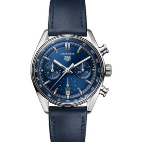 Tag Heuer Carrera Ανδρικό Ρολόι Χρονογράφος Αυτόματο με Μπλε Δερμάτινο Λουράκι CBS2212.FC6535 Tag Heuer Carrera Ανδρικό Ρολόι Χρονογράφος Αυτόματο με Μπλε Δερμάτινο Λουράκι CBS2212.FC6535