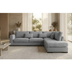Epiplo World Brussels Γωνιακός Καναπές Δεξιά Γωνία Γκρι 303x228x86cm 0011.MS23LGDX