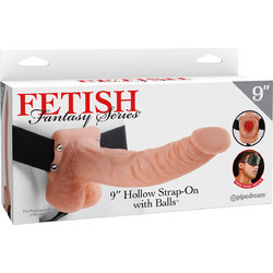 Pipedream Fetish Fantasy 9" Hollow Harness Strap On με Dildo 22.9cm Flesh
