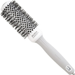 Olivia Garden Expert Blowout Shine Θερμική Βούρτσα Μαλλιών για Ίσιωμα Γκρι Λευκή 35mm