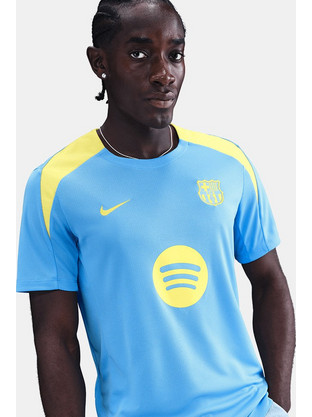 Nike Barcelona Strike University Ανδρικό Αθλητικό T-Shirt Μπλε FZ1350-413