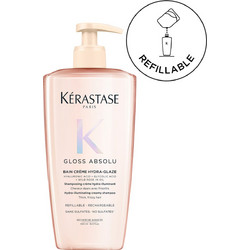 Kerastase Gloss Absolu Bain Creme Hydra-Glaze Refillable Σαμπουάν για Επανόρθωση 500ml