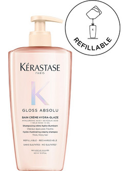 Kerastase Gloss Absolu Bain Creme Hydra-Glaze Refillable Σαμπουάν για Επανόρθωση 500ml