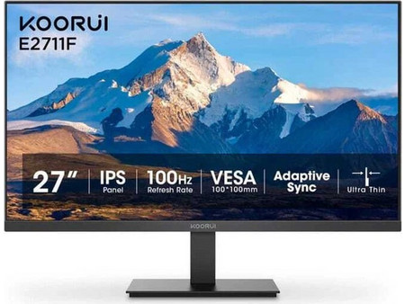 Koorui E2711F IPS Monitor 27" 1920x1080 FHD 100Hz 6ms