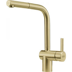 Franke Atlas Neo 115.0681.242 Μπαταρία Κουζίνας Πάγκου Διπλής Παροχής Ανάμεικτη με Ντουζ Χρυσή