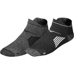 Mizuno Ανδρικές Κάλτσες Κοντές με Σχέδια Ανθρακί 2Pack J2GX105509-09
