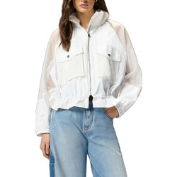 Pinko Γυναικείο Μπουφάν Softshell Κοντό Λευκό 106592A325-Z04