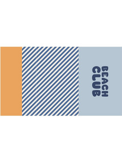 Monneka Stripes Blues & Beyond Παιδική Πετσέτα Θαλάσσης Microfiber Γαλάζια 90x160cm 61-97530