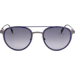 Safilo 06/S V84 Ανδρικά Γυαλιά Ηλίου Aviator Μεταλλικά Ασημί με Μαύρο Φακό