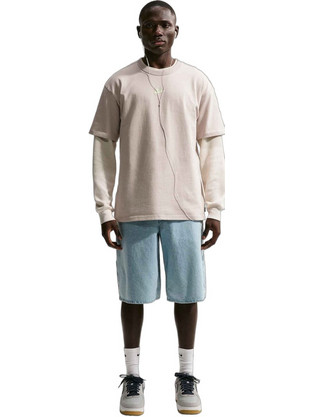 Nike Ανδρικό Αθλητικό T-Shirt Μπεζ IH1121-236