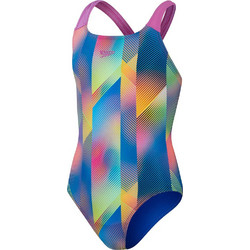 Speedo Αθλητικό Παιδικό Μαγιό Ολόσωμο για Κορίτσι Navy Μπλε Πολύχρωμο Φούξια 8003734-17605