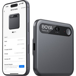 BOYA Notra Voice Recorder With Ai Transcription Καταγραφικό Ήχου 64GB με Wi-Fi / Bluetooth