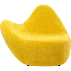 Kare Design Πολυθρόνα Κίτρινη Glow Wave 71482