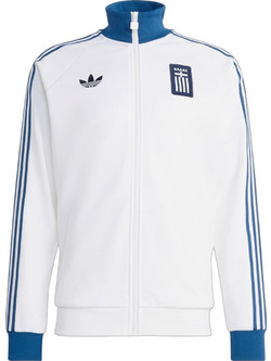 Adidas Ανδρική Ζακέτα Φούτερ με Φερμουάρ Λευκή KQ9581