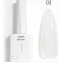 Canni Colorful 01 Rubber Base Ημιμόνιμο Βερνίκι Νυχιών 9ml