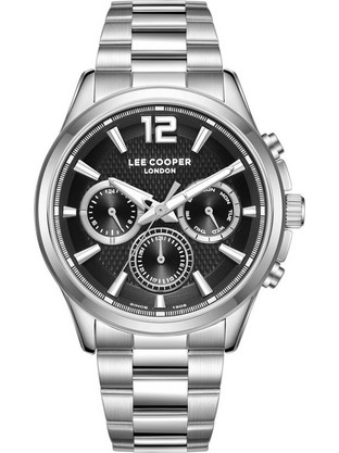 Lee Cooper Ανδρικό Ρολόι με Ασημί Μεταλλικό Μπρασελέ LC08396.350