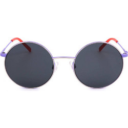 Missoni MMI0054/S KTS Ανδρικά Γυαλιά Ηλίου Στρογγυλά Μεταλλικά Μωβ με Μαύρο Φακό