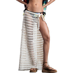 Desigual Παρεό Μακρύ Εκρού 26SADA11-1001