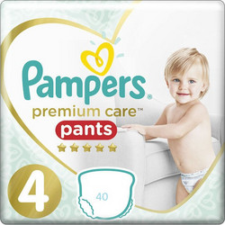 Pampers Premium Care Pants Πάνες Βρακάκι No4 9-15kg 40τμχ