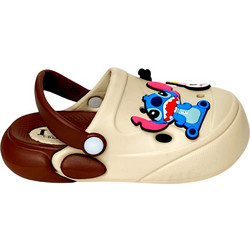 Jomix Lilo & Stitch Παιδικά Παπούτσια Θαλάσσης Ανατομικά Μπεζ Καφέ 6006