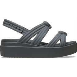 Crocs Brooklyn Γυναικεία Σανδάλια Ανθρακί 212864-OYK