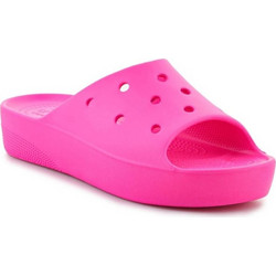 Crocs Γυναικείες Παντόφλες Καλοκαιρινές Flatforms Ανατομικές Αντιολισθητικές Φούξια 208180-6TW