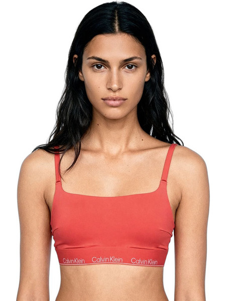 Calvin Klein Bikini Top Μπουστάκι Κοραλί LV00Q61130-XKP